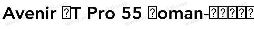 Avenir LT Pro 55 Roman字体转换